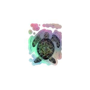Holographic stickers tortoise